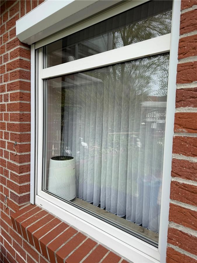Gereinigtes Fenster bei einem Privatkunden